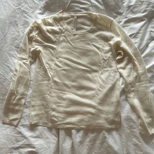 Aritzia (The Group by Babaton) Ivory Cashmere Sweater